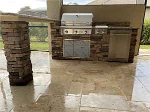 Stone Cabinet with bar